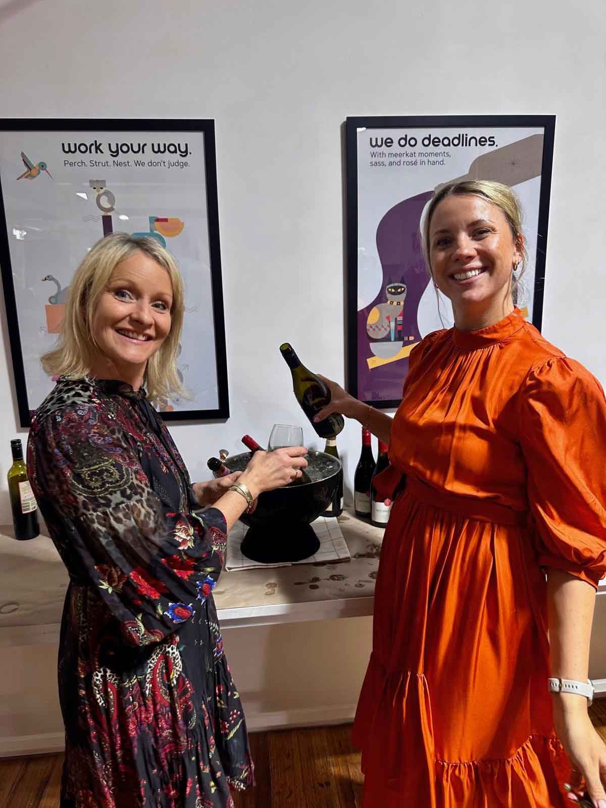 Kendra Overall and Monika celebrating ko&co launch