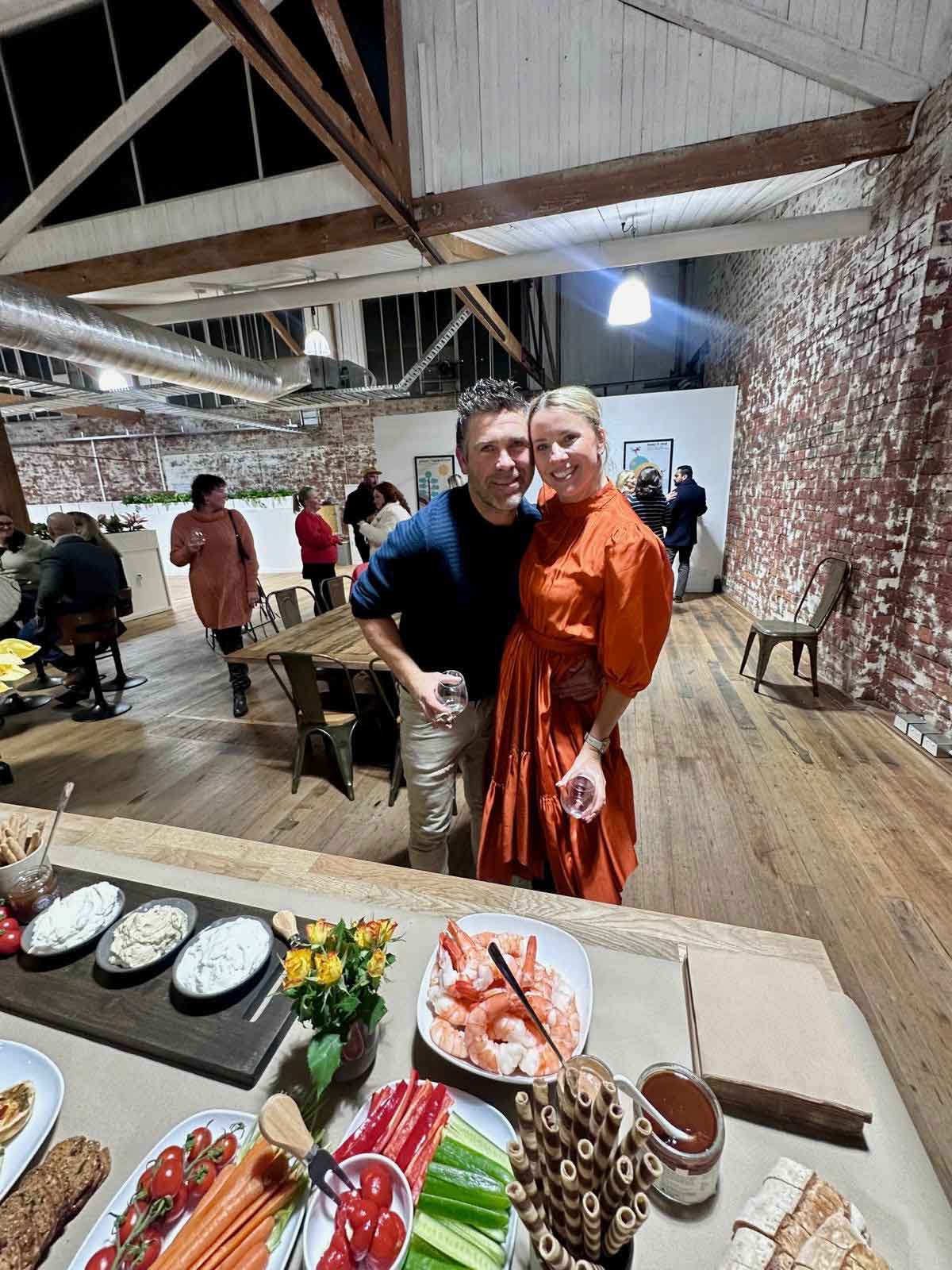 Monika, with her partner at ko&co launch