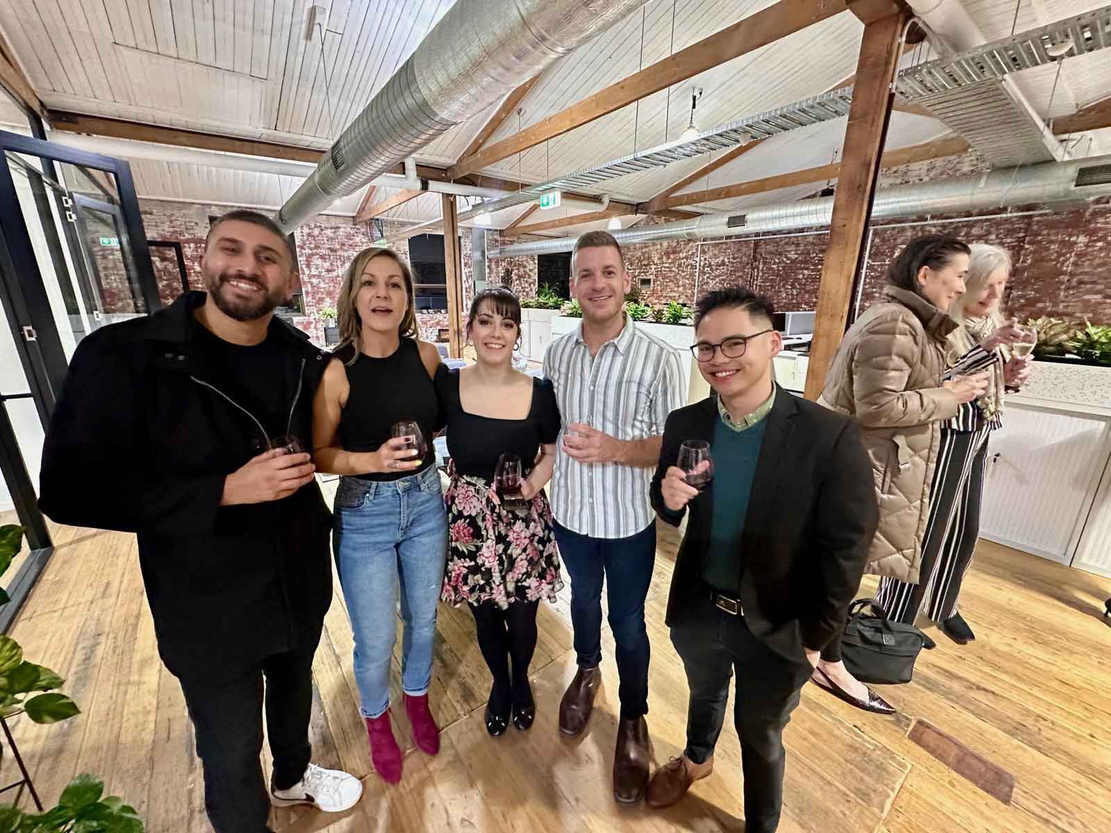 Guests mingling and networking at the ko&co launch event